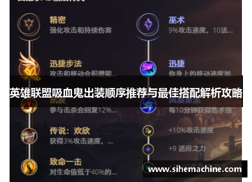 英雄联盟吸血鬼出装顺序推荐与最佳搭配解析攻略
